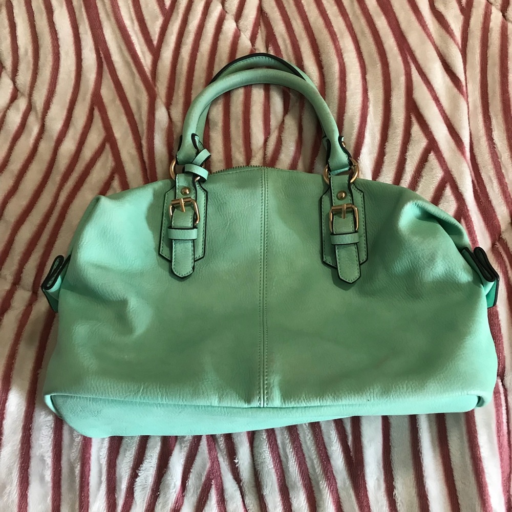 Teal Purse with shoulder straps